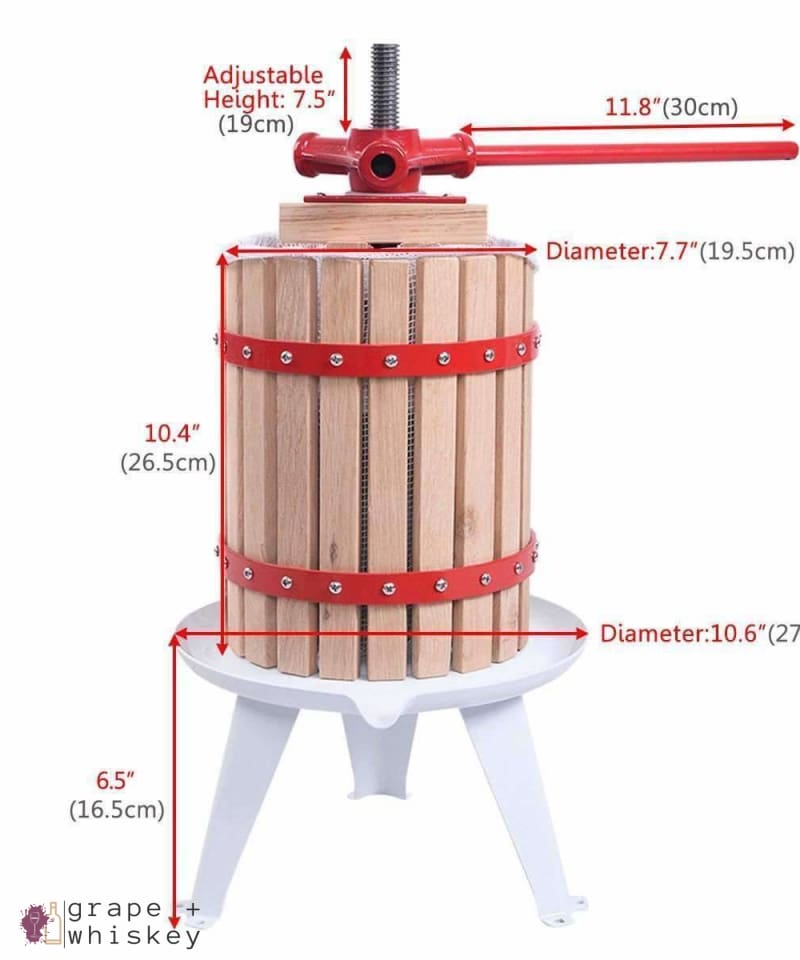 1.6 Gallon Wine Press -  - Grape and Whiskey