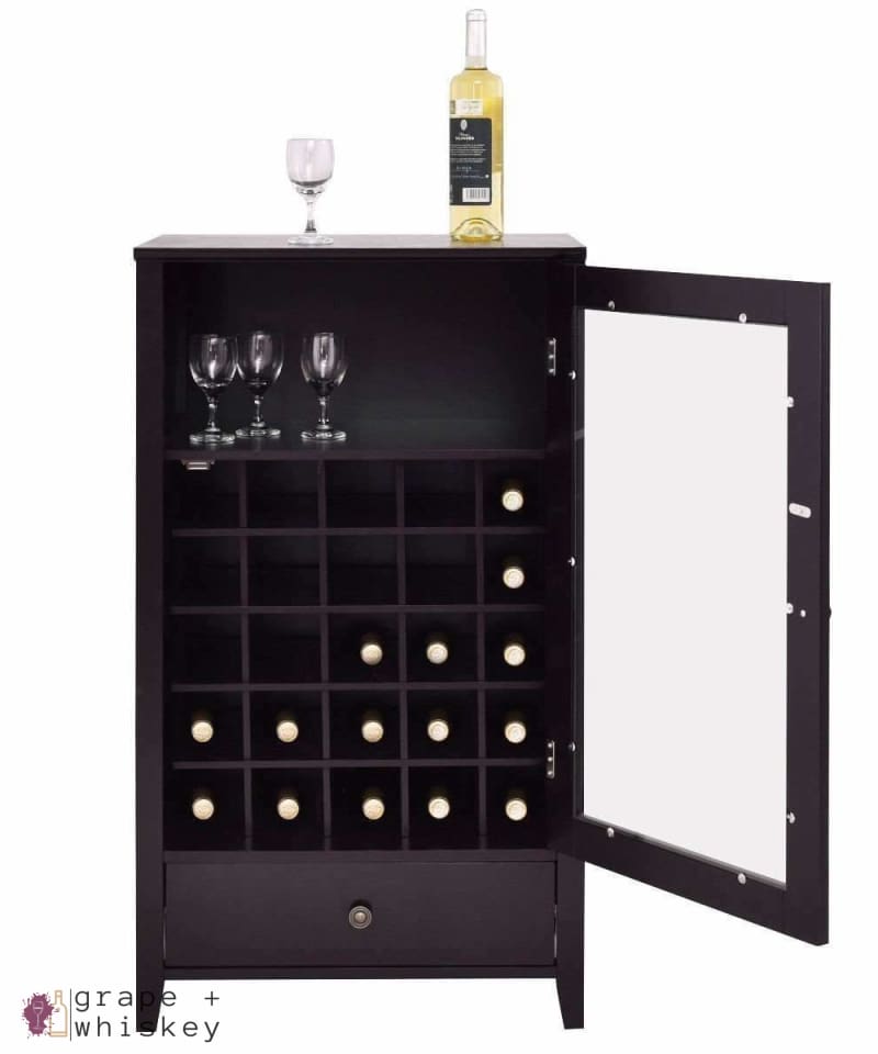 Artistic Wine Cabinet with Drawer -  - Grape and Whiskey