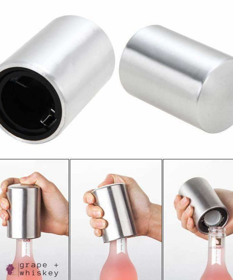 Automatic Beer & Bottle Cap Opener -  - Grape and Whiskey