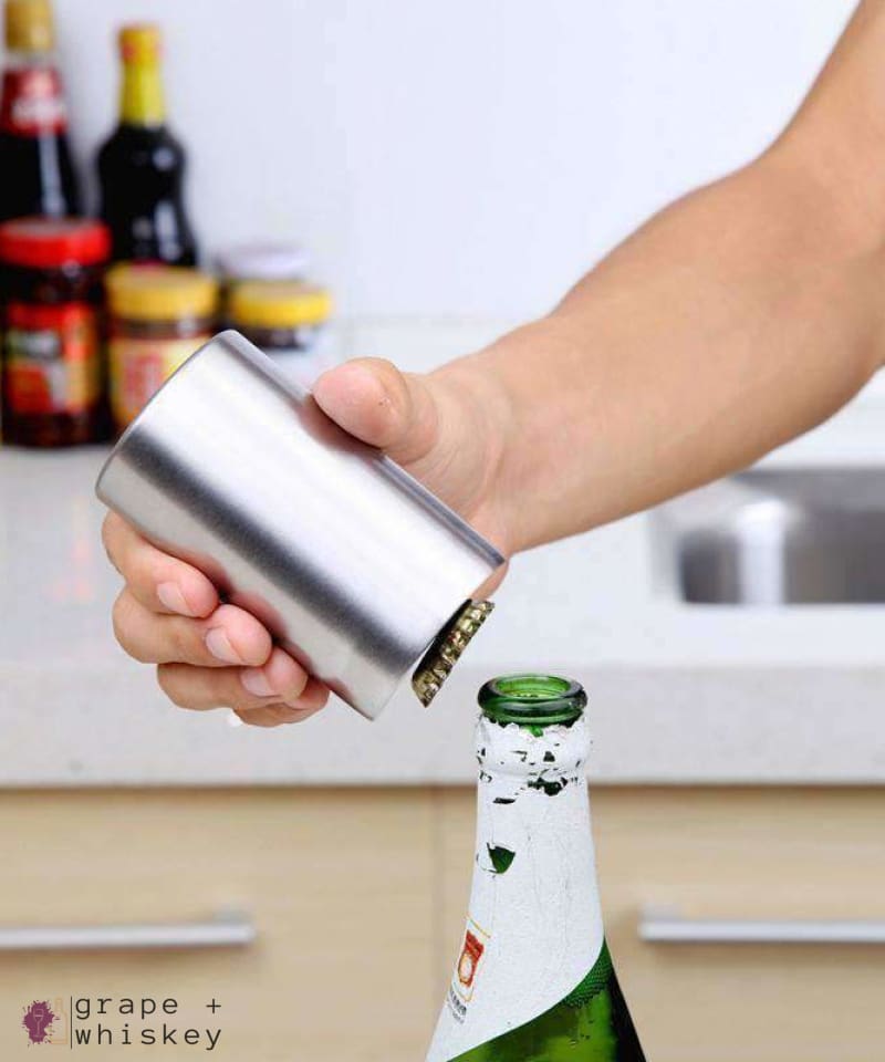 Automatic Beer & Bottle Cap Opener -  - Grape and Whiskey