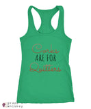 Corks are for Quitters - Racerback Tank - Next Level Racerback Tank / Kelly / 2XL - Grape and Whiskey