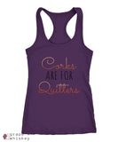 Corks are for Quitters - Racerback Tank - Next Level Racerback Tank / Purple / 2XL - Grape and Whiskey