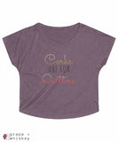 Corks are for Quitters - Women's Tri-Blend Loose Fit - XL / Tri-Blend Vintage Purple - Grape and Whiskey