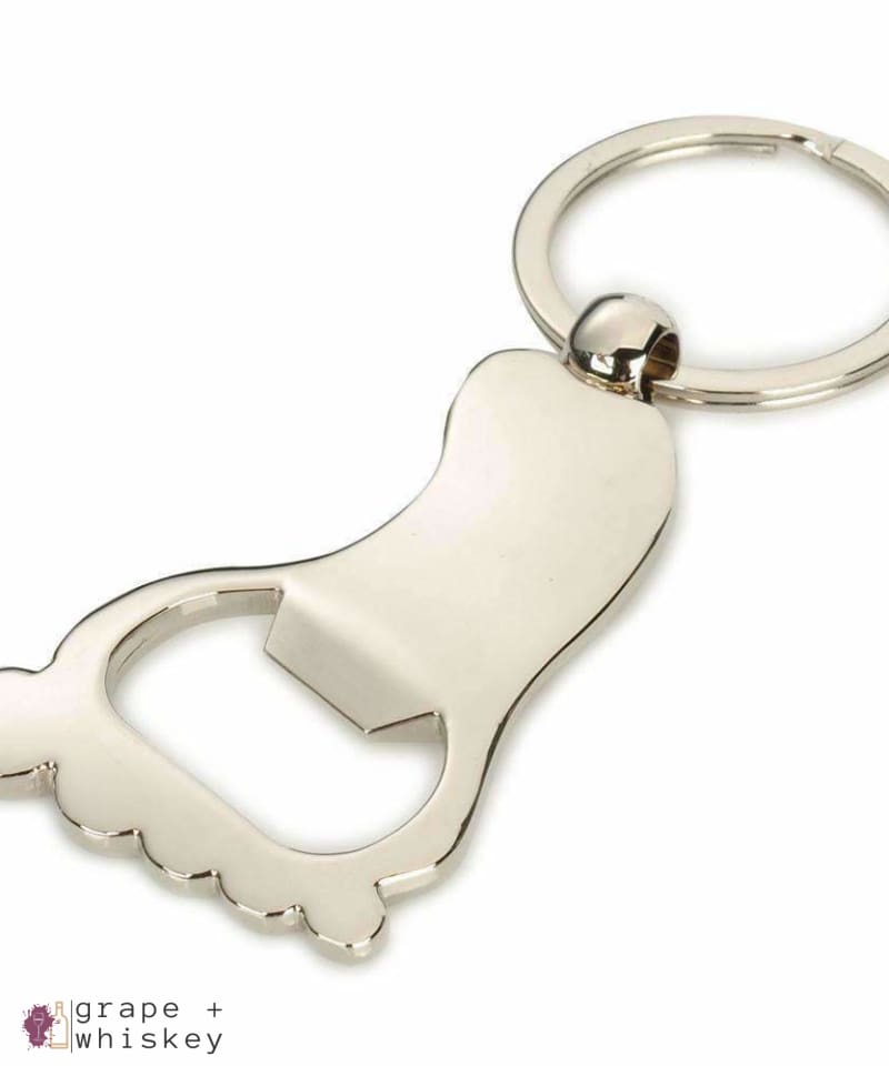 Cute Foot Keychain Bottle Opener -  - Grape and Whiskey