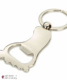 Cute Foot Keychain Bottle Opener -  - Grape and Whiskey