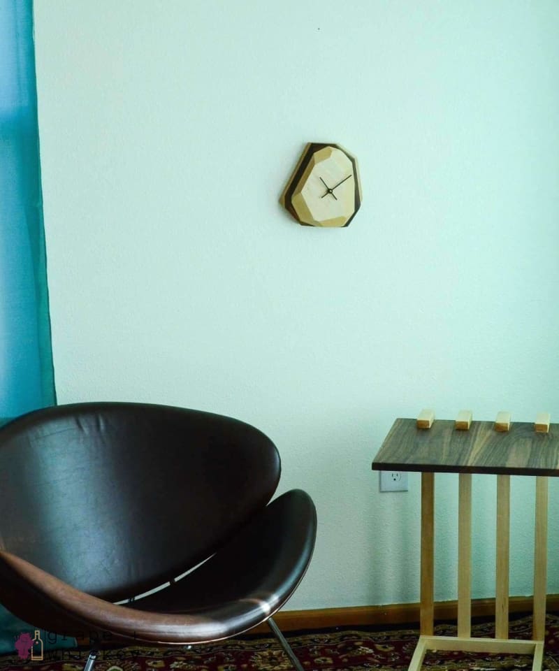 Geometric Wall & Table Clock - Maple -  - Grape and Whiskey