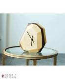 Geometric Wall & Table Clock - Maple - Default Title - Grape and Whiskey