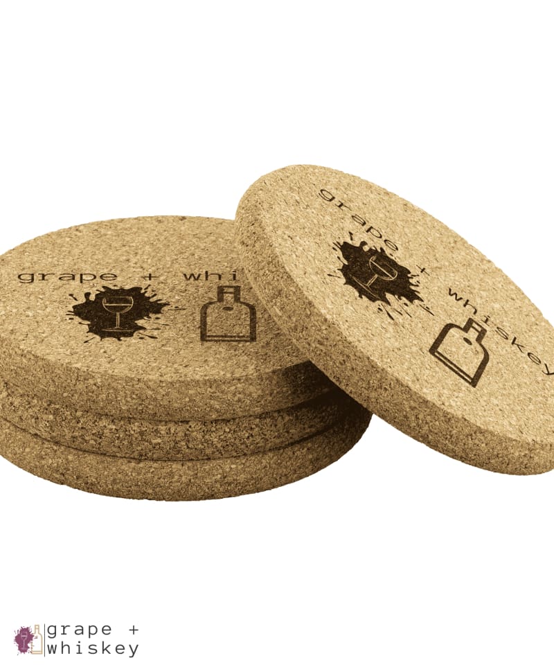Grape + Whiskey Coasters -  - Grape and Whiskey