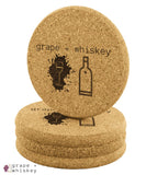 Grape + Whiskey Coasters