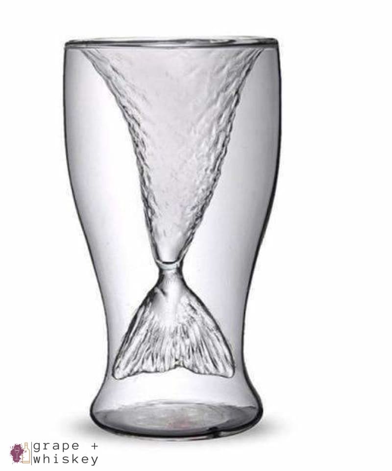 Mermaid Tail Wine Glass - Default Title - Grape and Whiskey