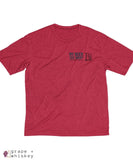 My Beer Tee Shirt Men's Sports Golf Dri-Fit Tee - Scarlet Heather / 4XL - Grape and Whiskey