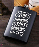 Stainless Steel Flask Gift Set - A - Grape and Whiskey