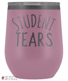 Student Tears 12oz Stemless Wine Tumbler with Lid - Light Purple - Grape and Whiskey