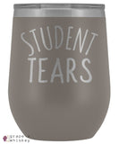 Student Tears 12oz Stemless Wine Tumbler with Lid - Pewter - Grape and Whiskey