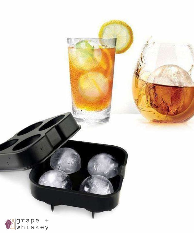 Whiskey Ice Ball Maker Tray -  - Grape and Whiskey