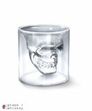 Whiskey Skull Glass