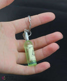Wine Bottle Key Chain - Green - Grape and Whiskey