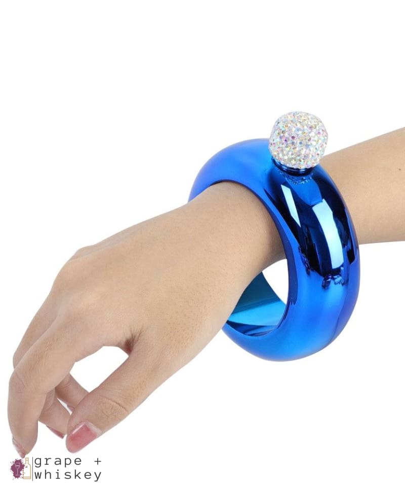 3.5 Oz Bracelet Flask -  - Grape and Whiskey