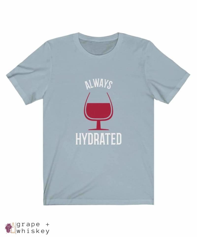 Always Hydrated Women's Short Sleeve Tee - Light Blue / 3XL - Grape and Whiskey