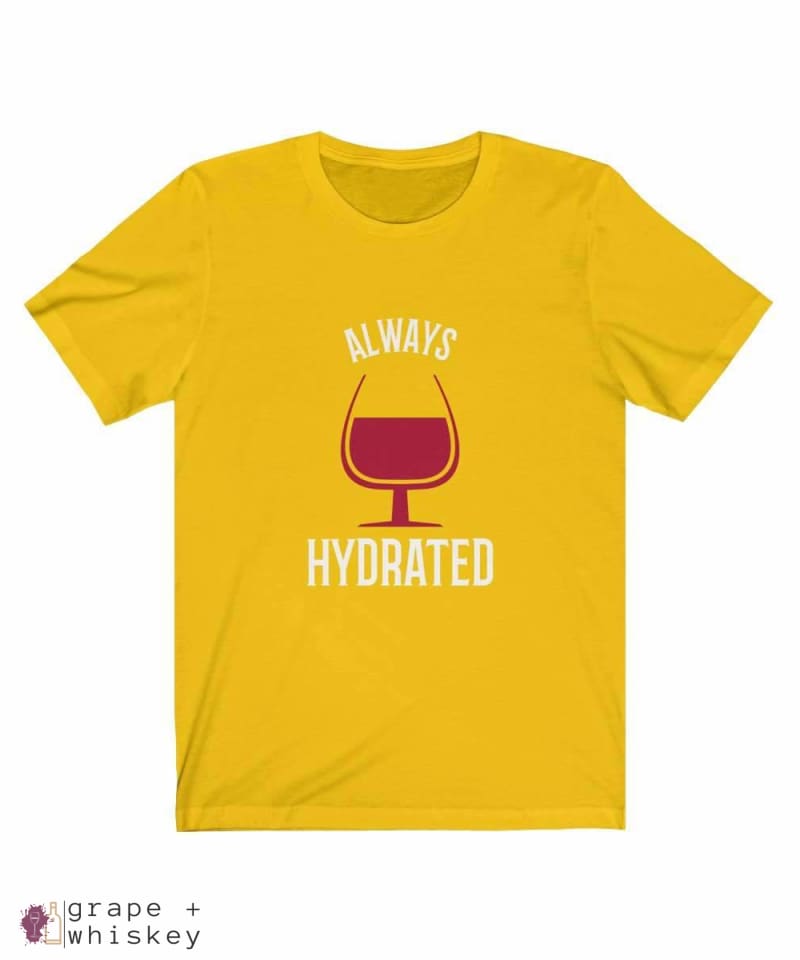 Always Hydrated Women's Short Sleeve Tee - Maize Yellow / 3XL - Grape and Whiskey