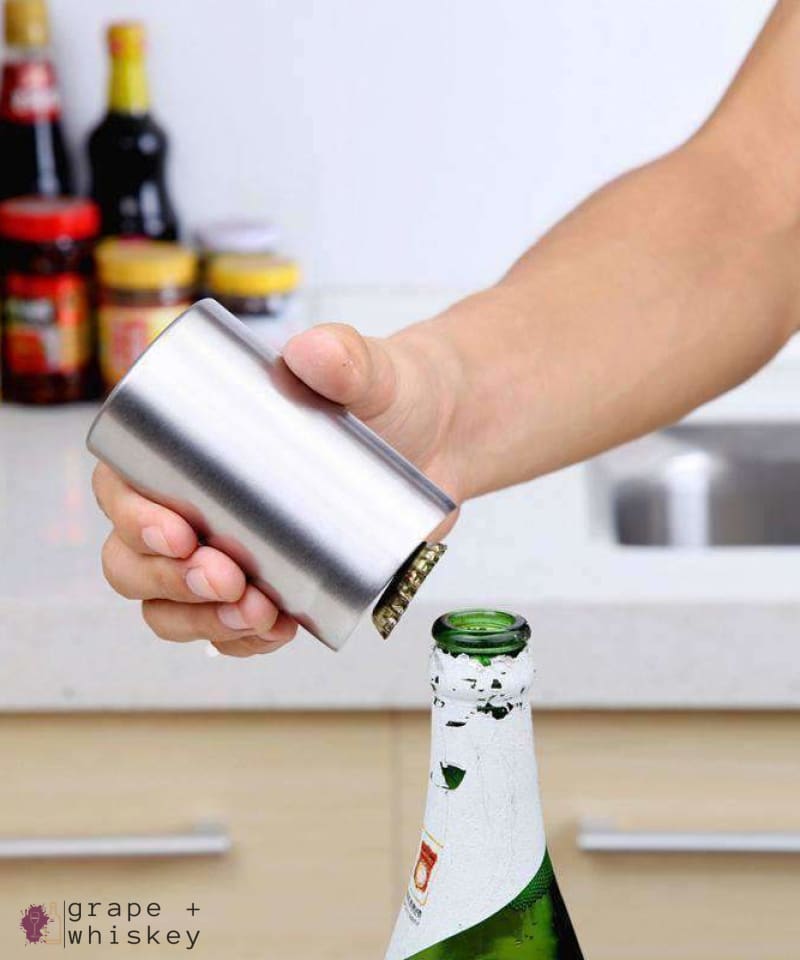 Automatic Beer &amp; Bottle Cap Opener -  - Grape and Whiskey
