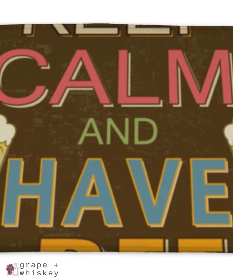 Bath Mat, Keep Calm And Have A Beer Poster -  - Grape and Whiskey