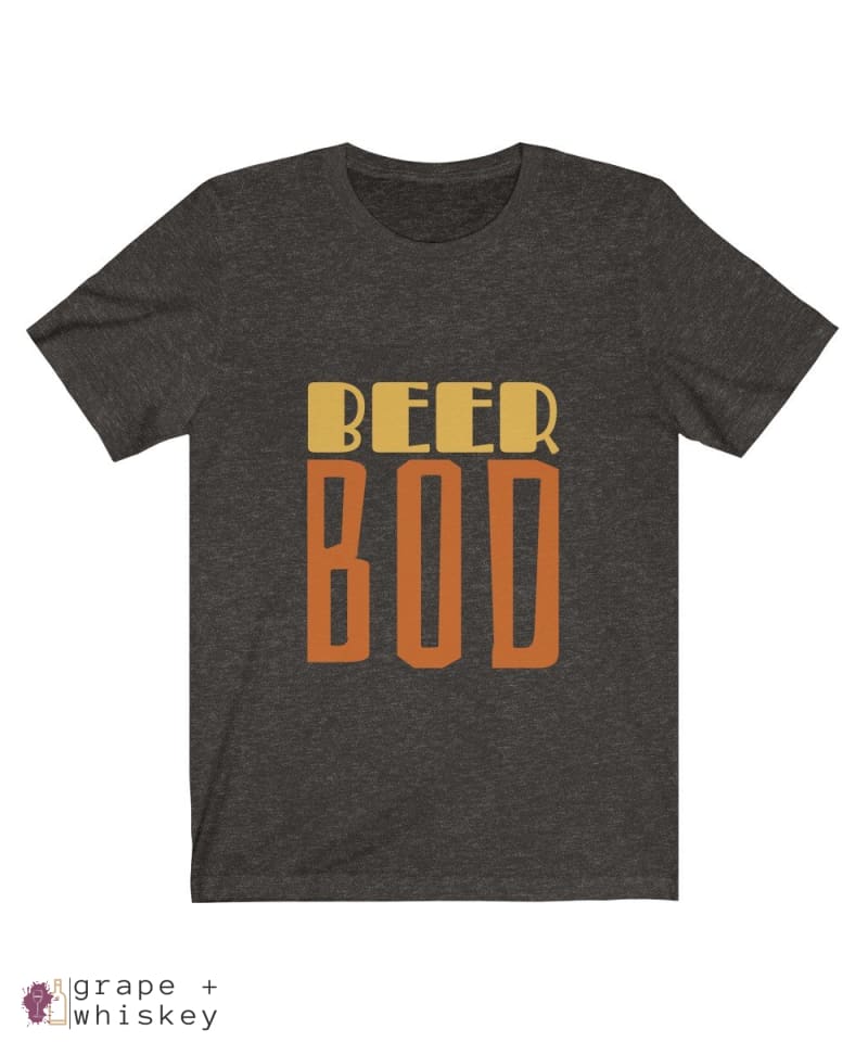 BeerBod Men's Short Sleeve T-shirt - Black Heather / 2XL - Grape and Whiskey