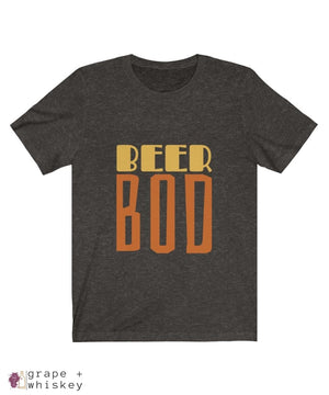BeerBod Men's Short Sleeve T-shirt - Black Heather / 2XL - Grape and Whiskey