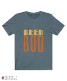 BeerBod Men's Short Sleeve T-shirt - Heather Slate / 2XL - Grape and Whiskey