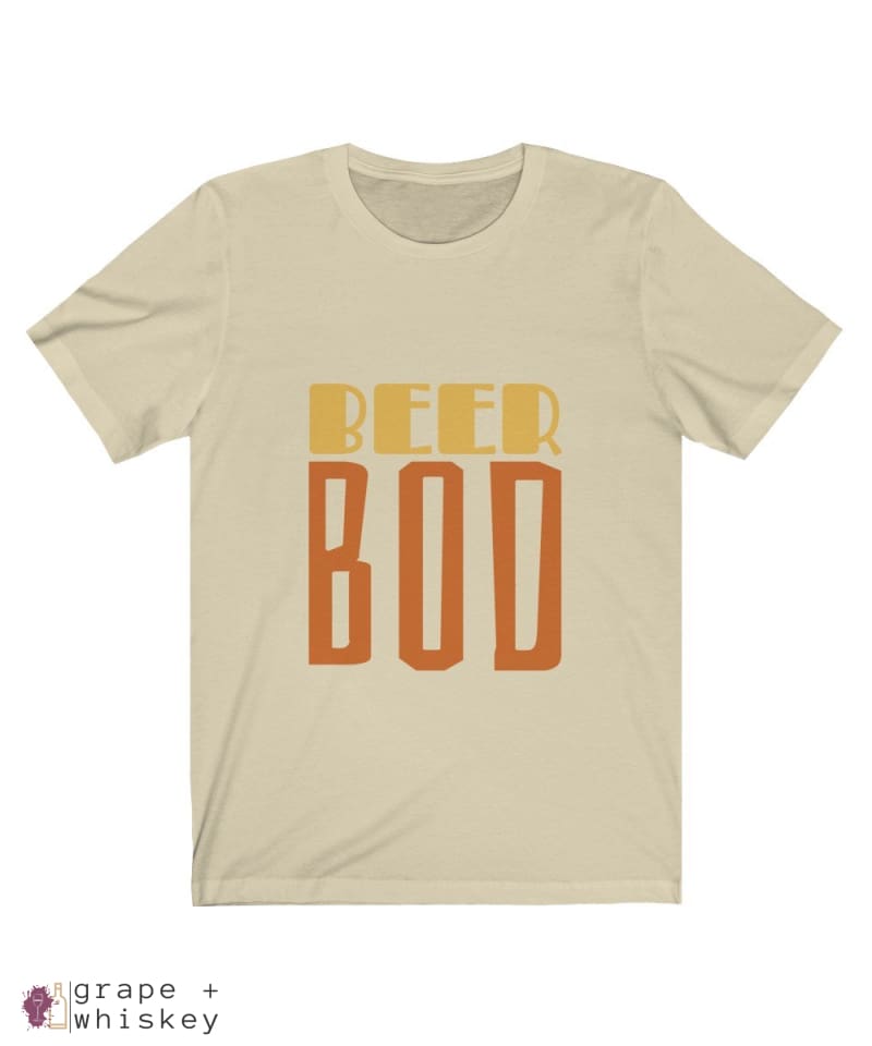 BeerBod Men's Short Sleeve T-shirt - Natural / 2XL - Grape and Whiskey
