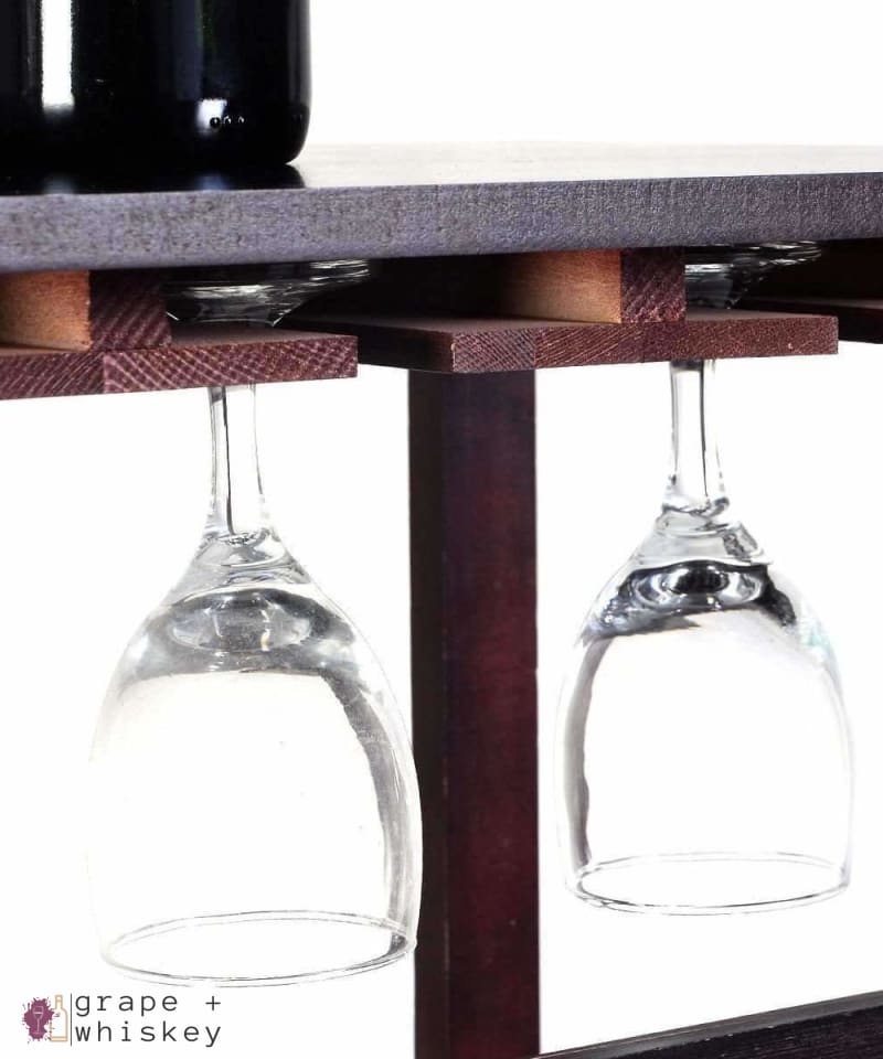 Burgundy Wine Rack for 24 Bottles -  - Grape and Whiskey