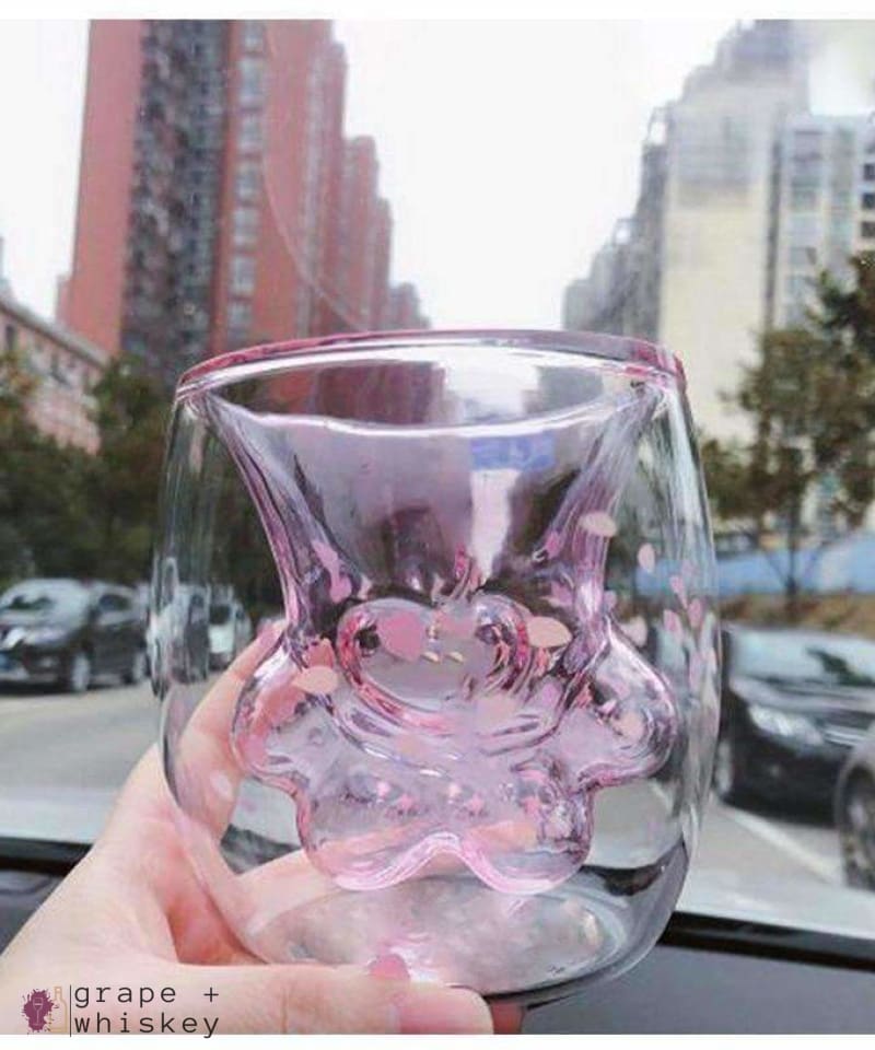 Cat Paw Whiskey and Wine Glass -  - Grape and Whiskey