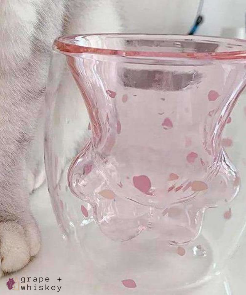 Cat Paw Whiskey and Wine Glass -  - Grape and Whiskey