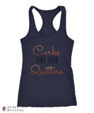 Corks are for Quitters - Racerback Tank - Next Level Racerback Tank / Navy / 2XL - Grape and Whiskey