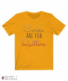Corks Are For Quitters Short Sleeve Tee - Gold / 3XL - Grape and Whiskey
