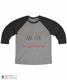 Corks are for Quitters - Tri-Blend Tee - 2XL / Vintage Black / Premium Heather - Grape and Whiskey