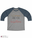Corks are for Quitters - Tri-Blend Tee - 2XL / Vintage Navy / Premium Heather - Grape and Whiskey