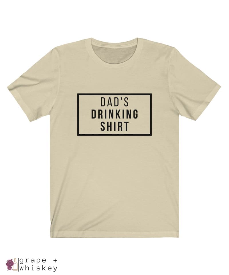 Dad's Drinking Shirt Short Sleeve T-shirt - Natural / XL - Grape and Whiskey