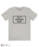 Dad's Drinking Shirt Short Sleeve T-shirt - Silver / XL - Grape and Whiskey