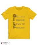 DILF Short Sleeve T-shirt - Maize Yellow / 2XL - Grape and Whiskey