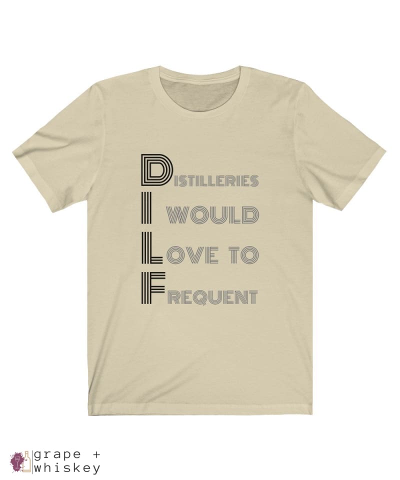 DILF Short Sleeve T-shirt - Natural / 2XL - Grape and Whiskey