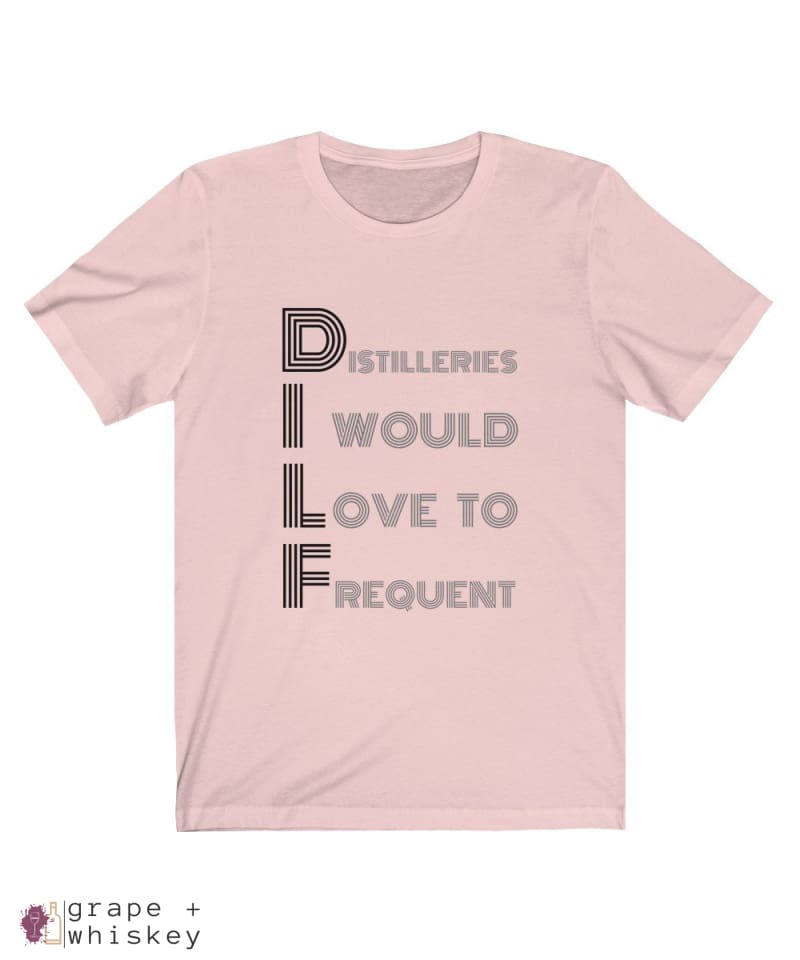 DILF Short Sleeve T-shirt - Soft Pink / 2XL - Grape and Whiskey