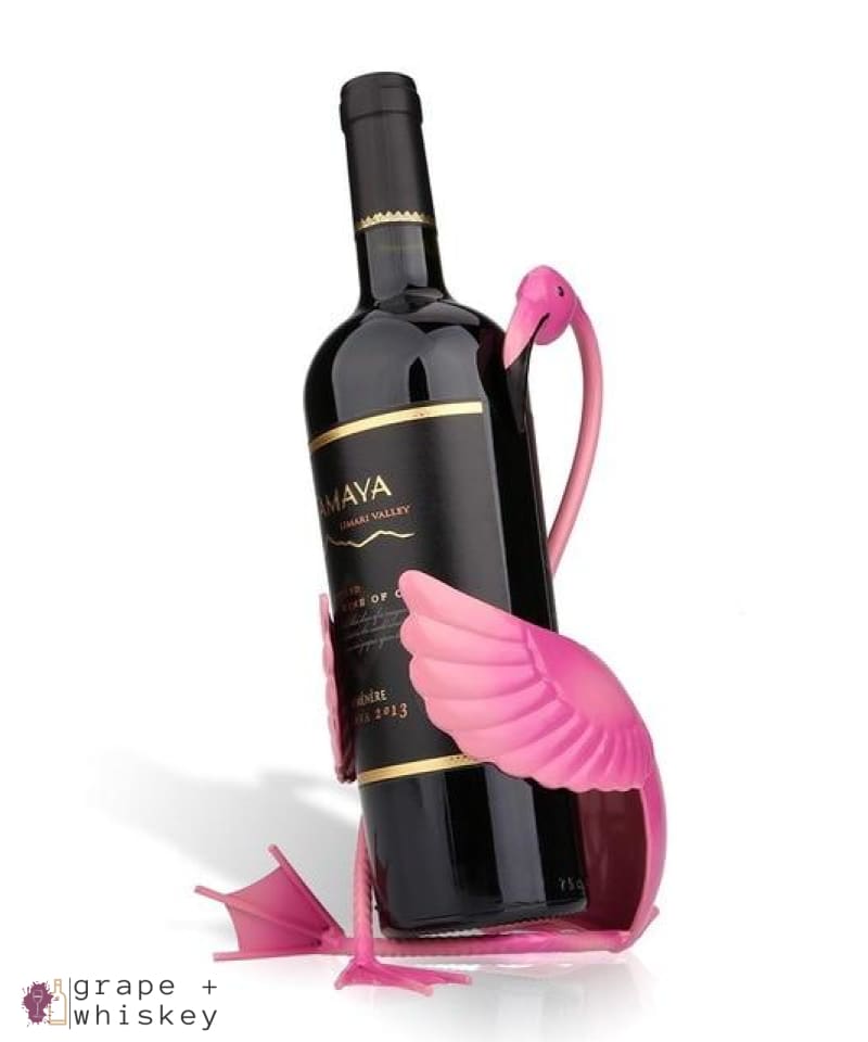 Flamingo Wine Bottle Holder - Default Title - Grape and Whiskey