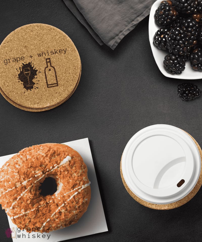 Grape + Whiskey Coasters -  - Grape and Whiskey