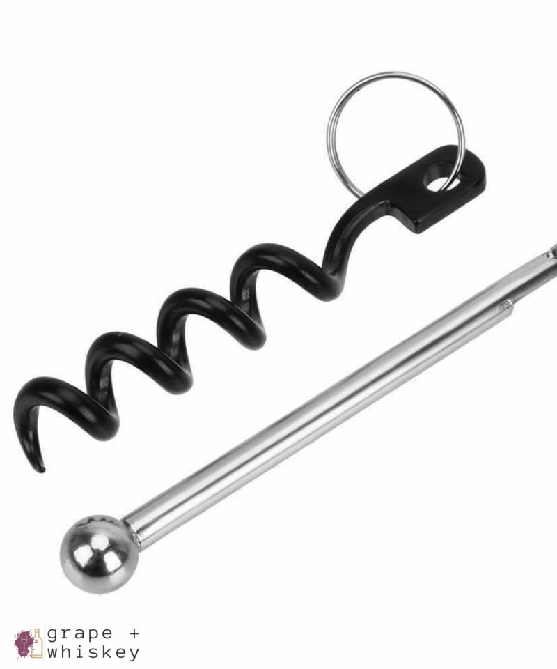 Key Ring Wine Bottle Opener -  - Grape and Whiskey