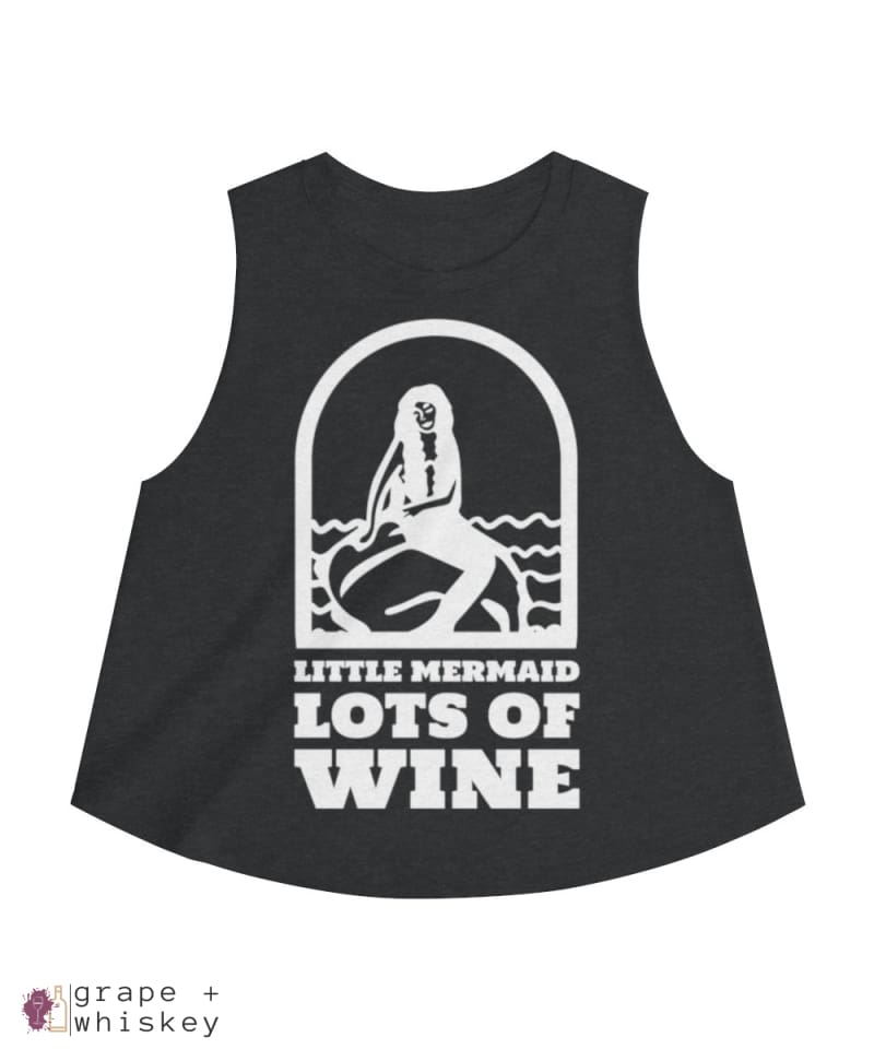 Little Mermaid Lots of Wine Women's Crop top -  - Grape and Whiskey