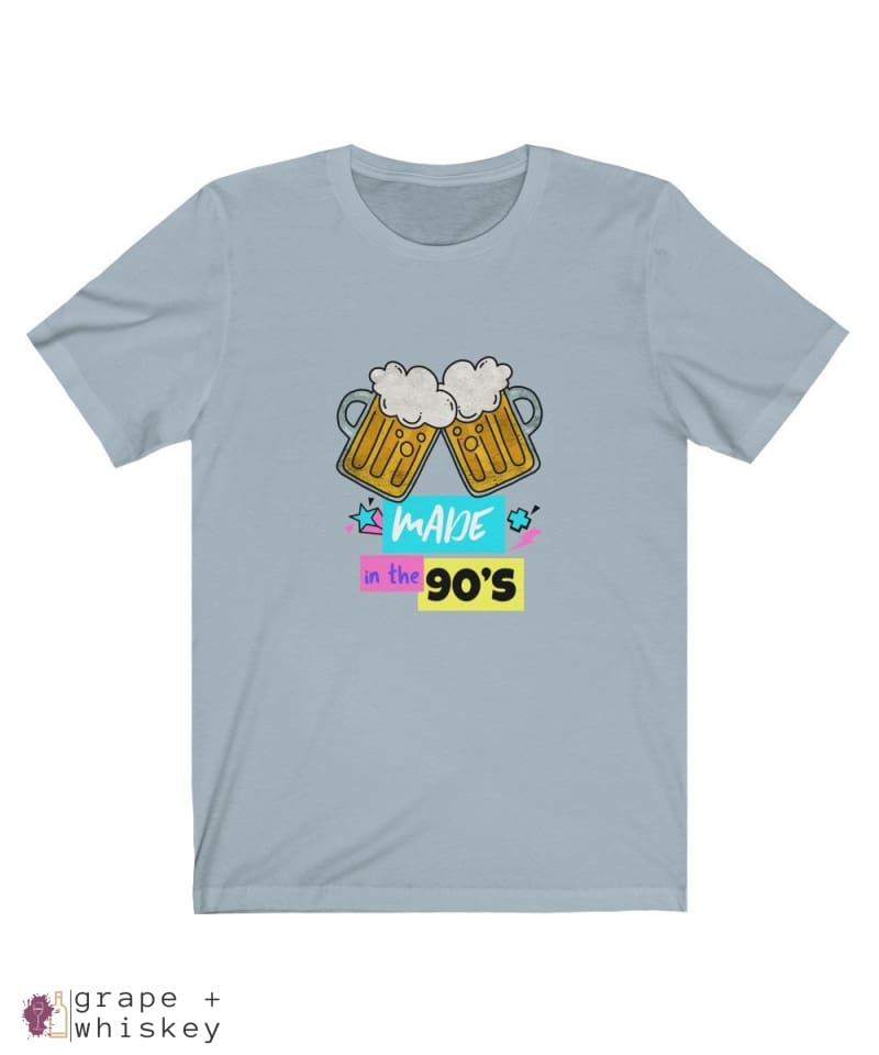 &quot;Made in the 90s&quot; Men's Short Sleeve Tee - Light Blue / 3XL - Grape and Whiskey