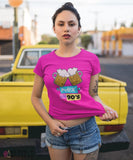 &quot;Made in the 90s&quot; Women's Favorite Slim-fit Tee - Berry / L - Grape and Whiskey