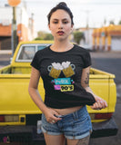 &quot;Made in the 90s&quot; Women's Favorite Slim-fit Tee - Black / L - Grape and Whiskey