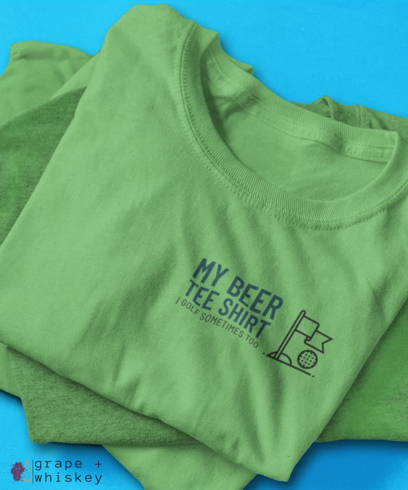 My Beer Tee Shirt Men's Sports Golf Dri-Fit Tee -  - Grape and Whiskey